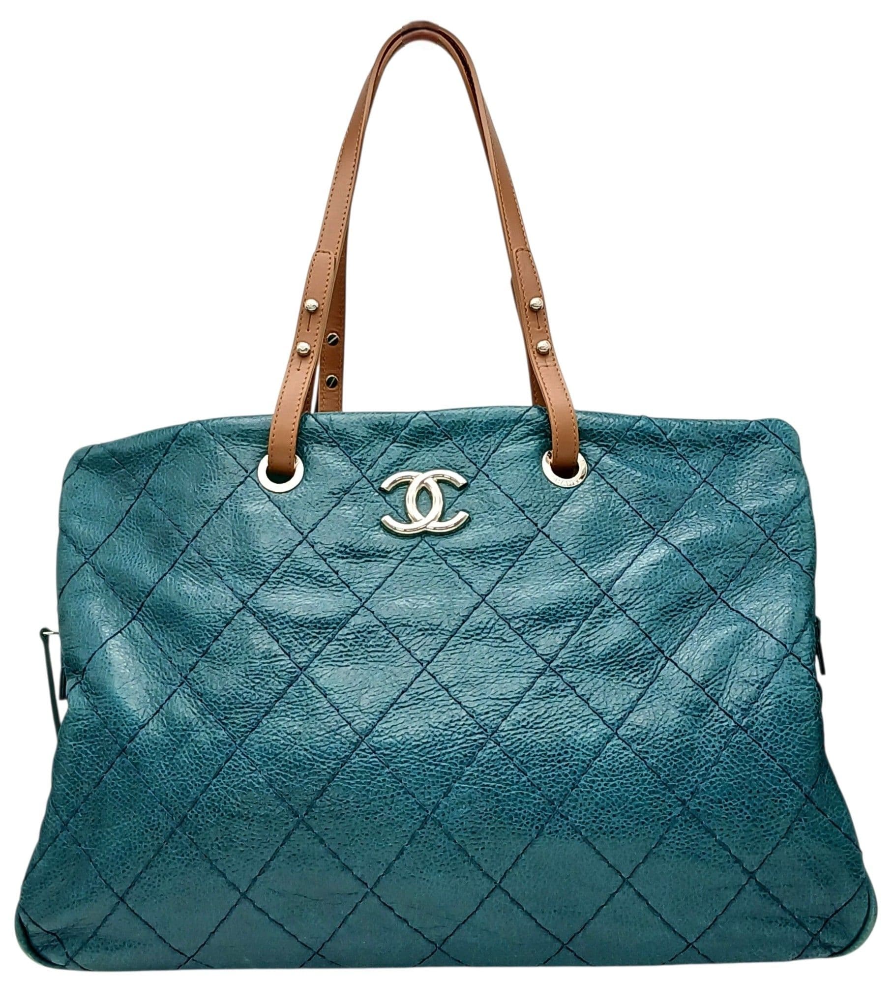 A Chanel Quilted Leather Tote Bag.