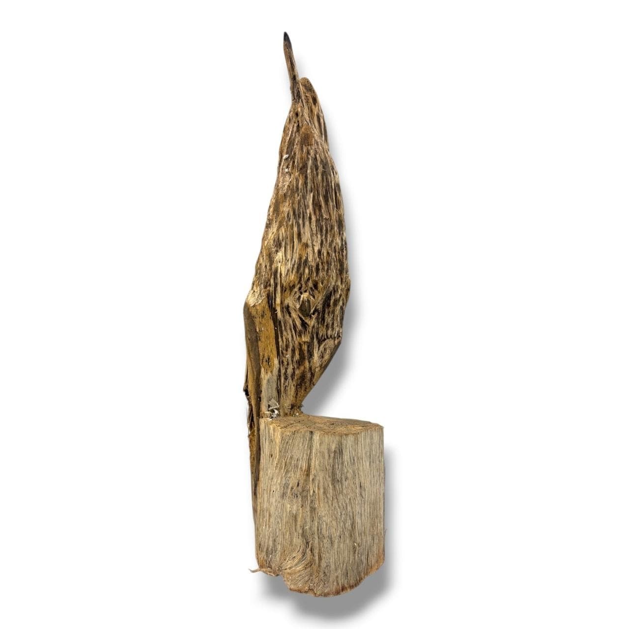 A Natural Agarwood Display Sculpture. The natural agarwood fragrance is well known for its purposes in relaxation and meditation. Some signs of natural cracking, surface wear and natural imperfections throughout - please see photos for condition. Approximately 7cm width x 30cm height. Please see photos or request a condition report. This item is held at Cadmore ASIAN Office in Vietnam and will be shipped from there. Buyers will be responsible for direct shipping payments. Delivery will take slightly longer.