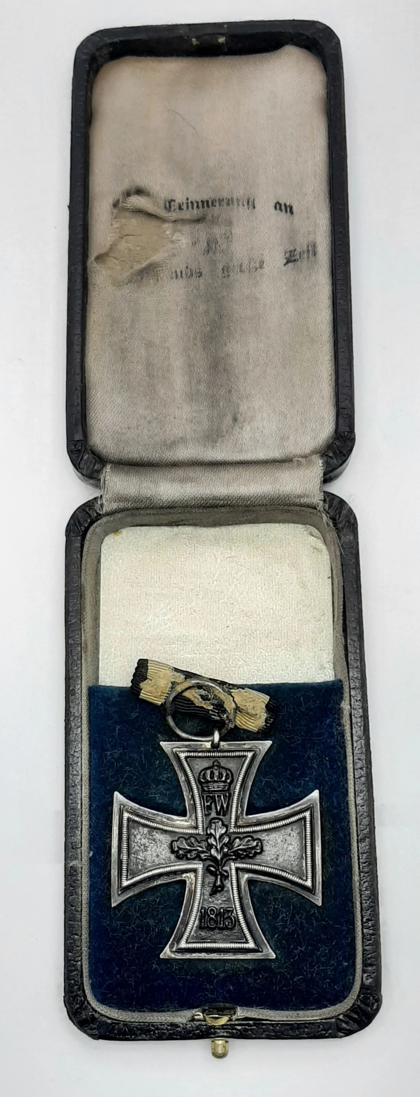 WW1 Imperial German EK II Iron Cross & Box. Medal is marked M.O
