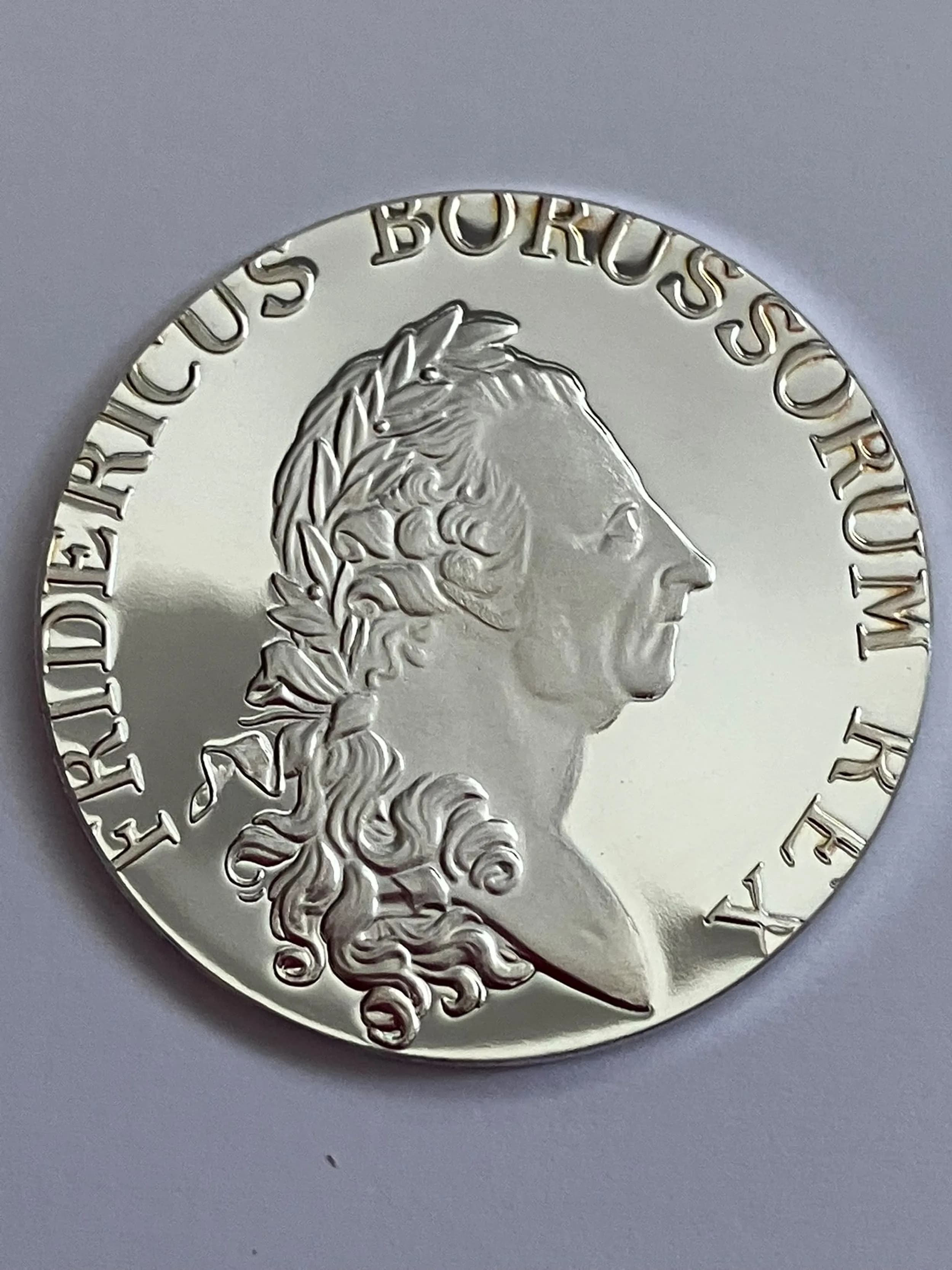 1786 (2003 Restrike) Frederick the Great PURE SILVER THALER COIN. Uncirculated Brilliant Condition.