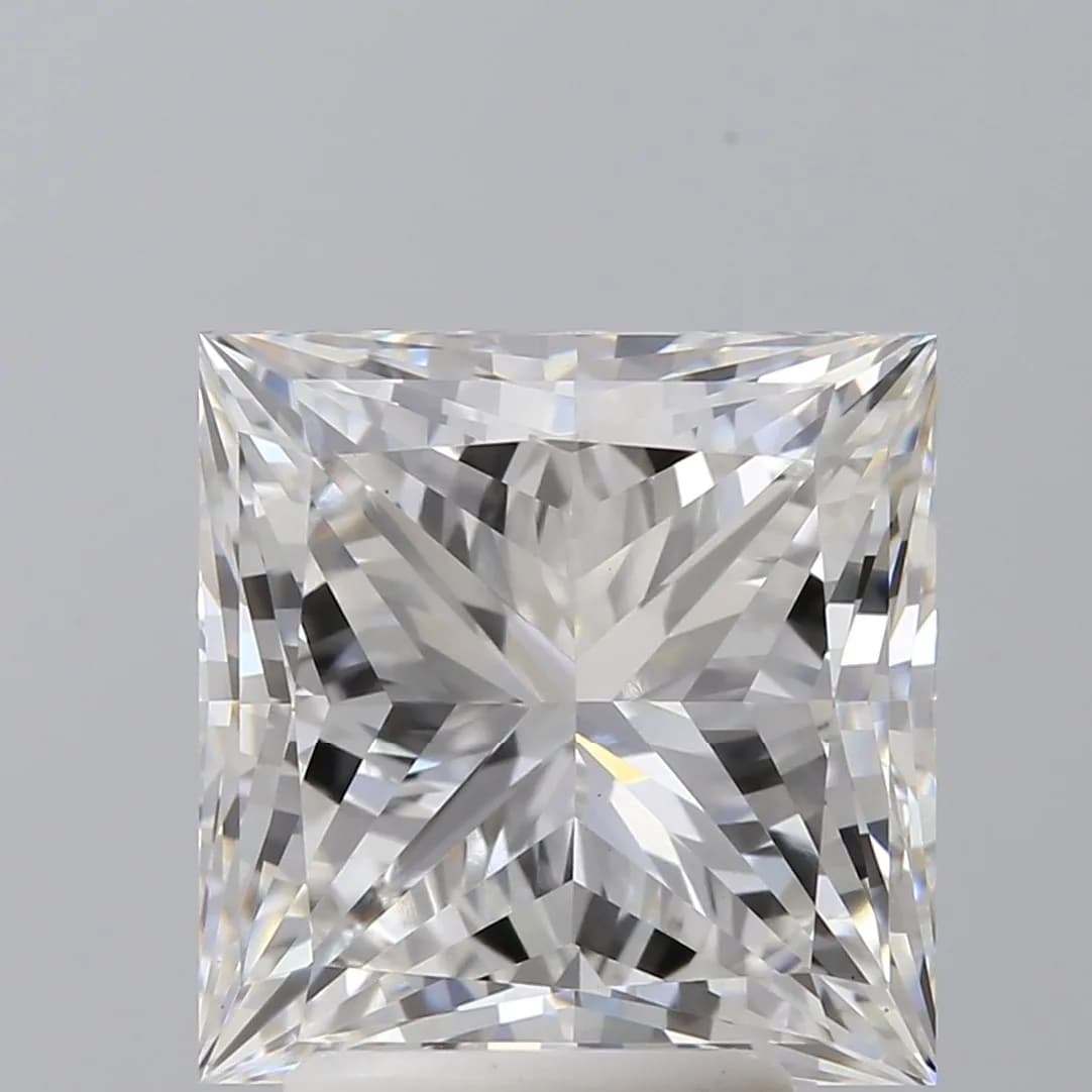 A 4.12ct Princess Cut Lab-Grown Diamond