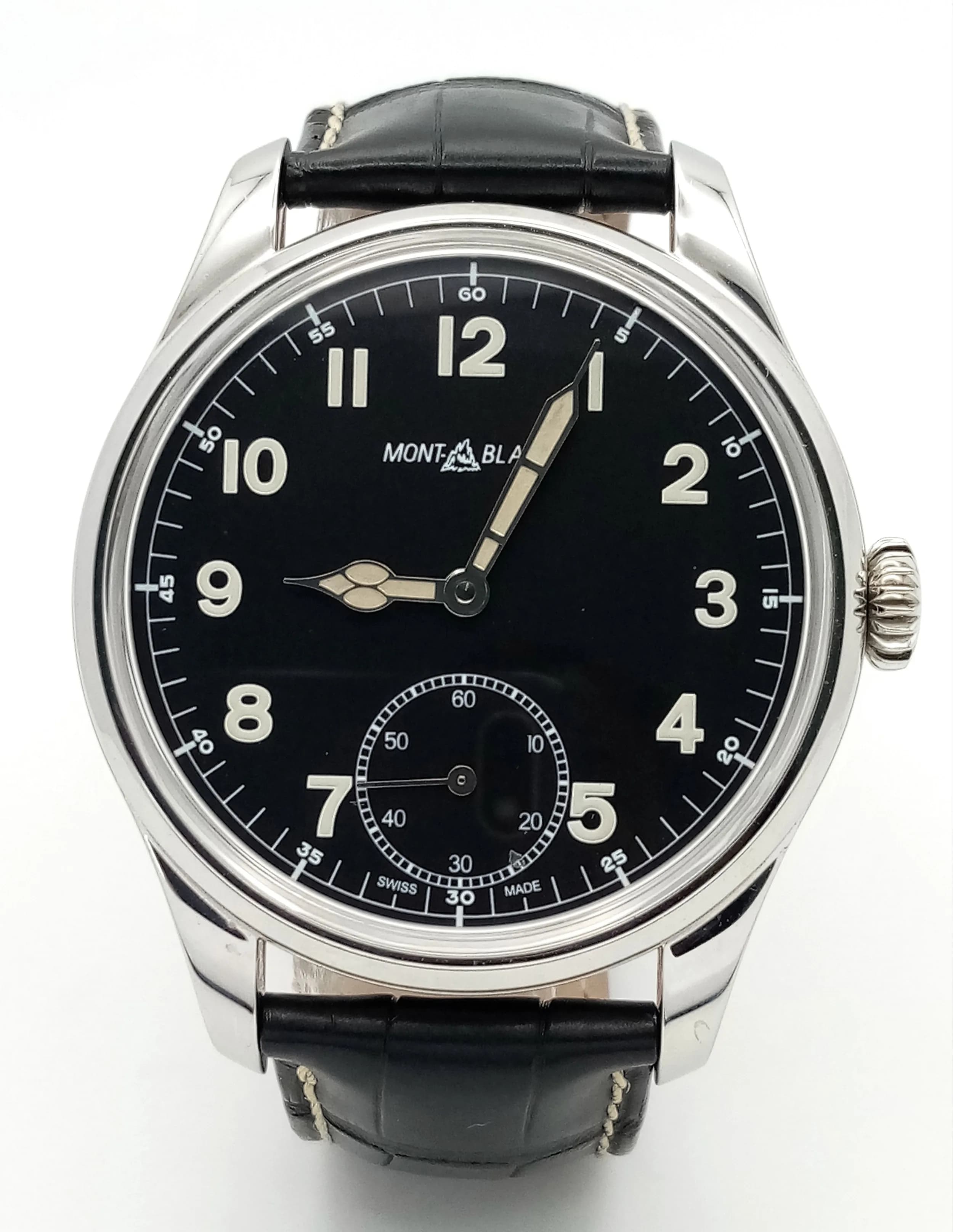 A Montblanc 1858 Collection Mechanical Hand-Wind Gents Watch